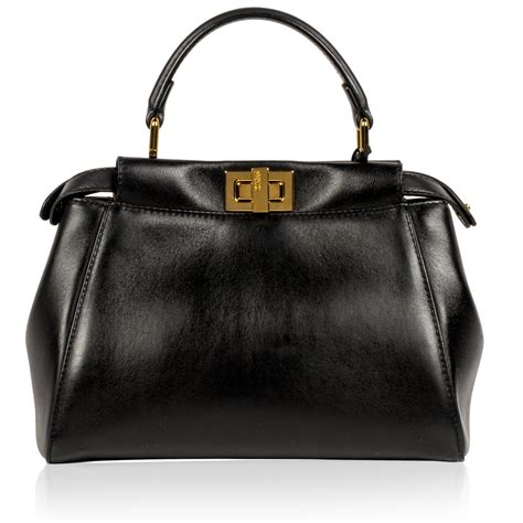 fendi peekaboo mini black|fendi peekaboo suede.